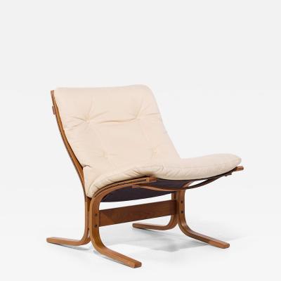 Ingmar Relling Ingmar Relling for Westnofa MCM Siesta Norwegian White Leather Bentwood Chair
