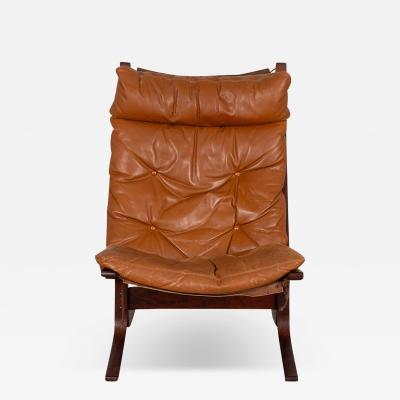 Ingmar Relling Mid Century Siesta Leather Lounge Chair by Ingmar Relling for Westnofa