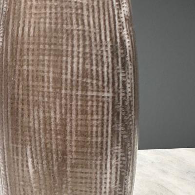 Ingrid Atterberg Ekeby Swedish Mid Century Modern Tan Vase Stoneware 1960s