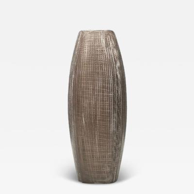 Ingrid Atterberg Ekeby Swedish Mid Century Modern Tan Vase Stoneware 1960s