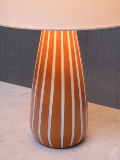 Ingrid Atterberg Ingrid Atterberg Inca Ceramic Table Lamp Upsala Ekeby 1947