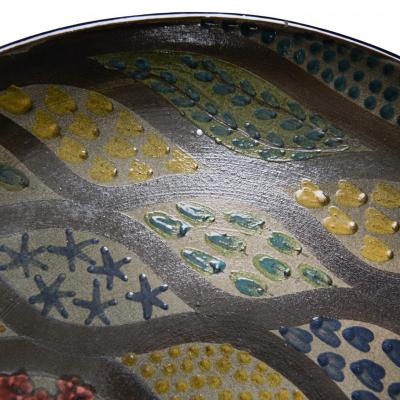 Ingrid Atterberg Ingrid Atterberg Mimosa barel dish model 2093 Upsala Ekeby 1952 54