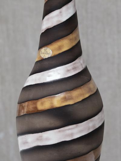 Ingrid Atterberg Ingrid Atterberg Spiral Ceramic Table Lamp for Upsala Ekeby Sweden 1950s