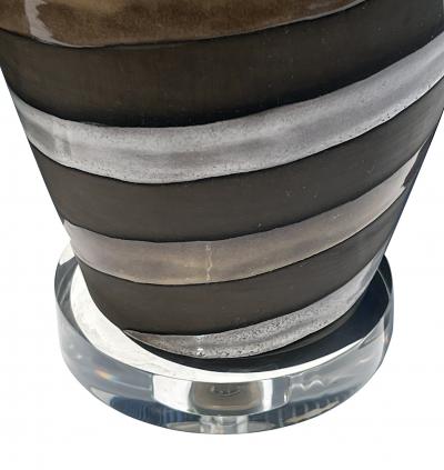 Ingrid Atterberg Ingrid Atterberg for Upsala Ekeby Pair of Ceramic 1940s Lamps Signed