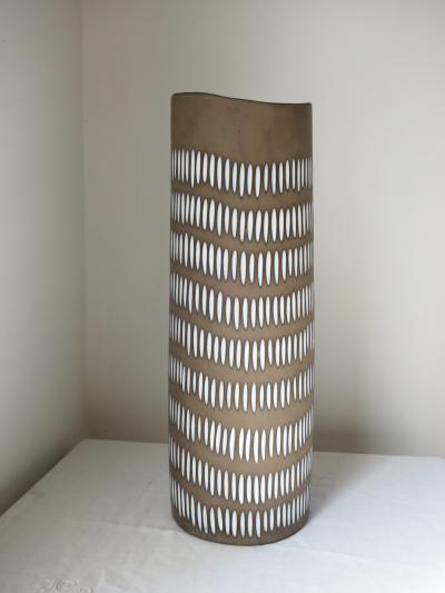 Ingrid Atterberg Tall Ceramic Vase by Ingrid Atterberg Negro Series