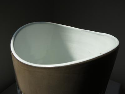 Ingrid Atterberg Tall Ceramic Vase by Ingrid Atterberg Negro Series