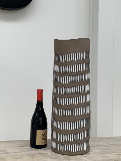 Ingrid Atterberg Tall Ceramic Vase by Ingrid Atterberg Negro Series
