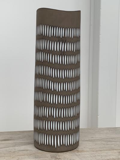 Ingrid Atterberg Tall Ceramic Vase by Ingrid Atterberg Negro Series