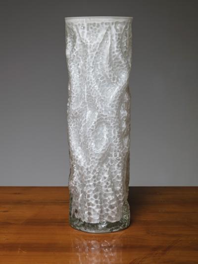 Ingrid Glass Large Bark Textured Vase by Ingrid Glass