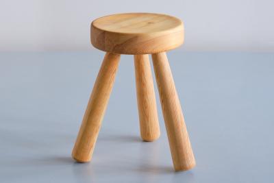 Ingvar Hildingsson Ingvar Hildingsson Three Legged Stool in Solid Pine Ih Sl jd Sweden 1970s