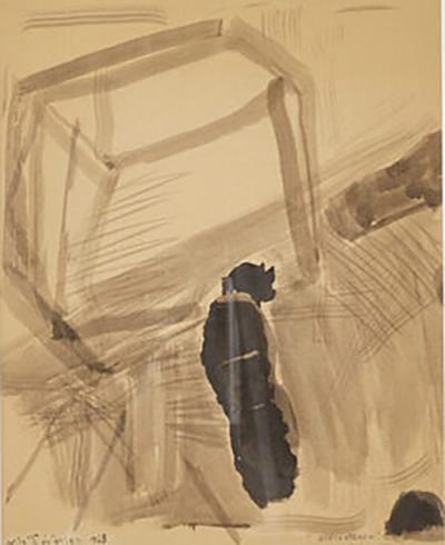 Ink drawing signed St teestenen
