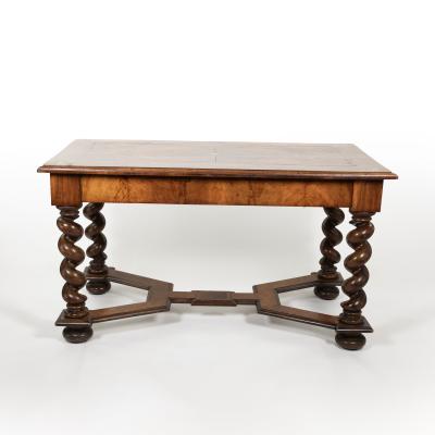 Inlaid Dutch Baroque Library Table Netherlands circa 1790