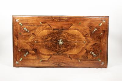 Inlaid Dutch Baroque Library Table Netherlands circa 1790