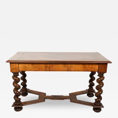 Inlaid Dutch Baroque Library Table Netherlands circa 1790