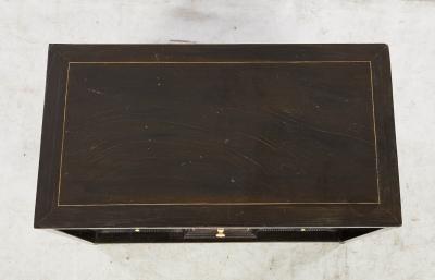 Inlaid Ebony Table Cabinet