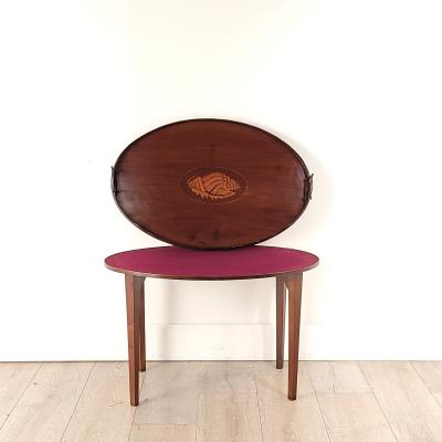 Inlaid Georgian Tray England circa 1880