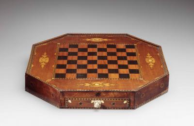 Inlaid Octagonal Checker Board
