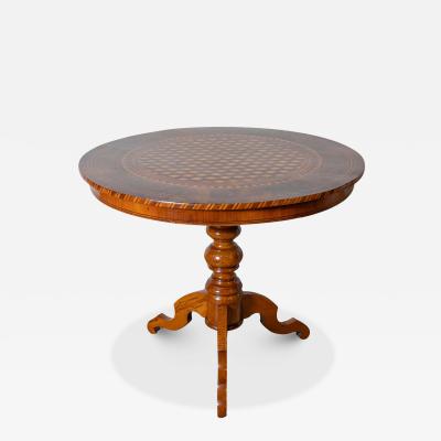 Inlaid Round Table
