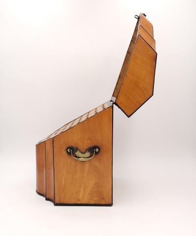 Inlaid Satinwood Cutlery Box England circa 1820