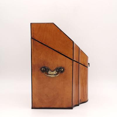 Inlaid Satinwood Cutlery Box England circa 1820