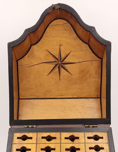 Inlaid Satinwood Cutlery Box England circa 1820