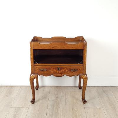 Inlaid Side Table with One Drawer France circa 1790