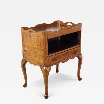 Inlaid Side Table with One Drawer France circa 1790