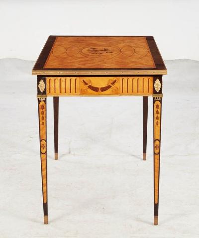 Inlaid Swedish Satinwood Console
