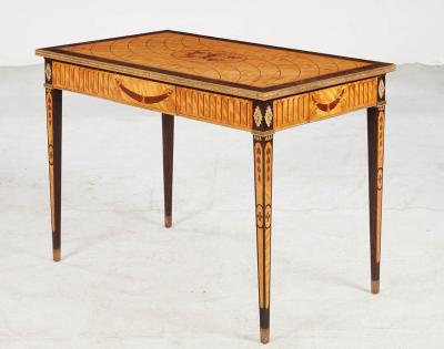 Inlaid Swedish Satinwood Console