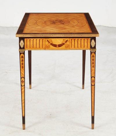 Inlaid Swedish Satinwood Console