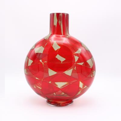 Intariso Italian Art Glass Vase by Ercole Barovier