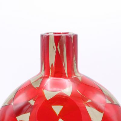 Intariso Italian Art Glass Vase by Ercole Barovier