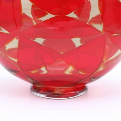 Intariso Italian Art Glass Vase by Ercole Barovier