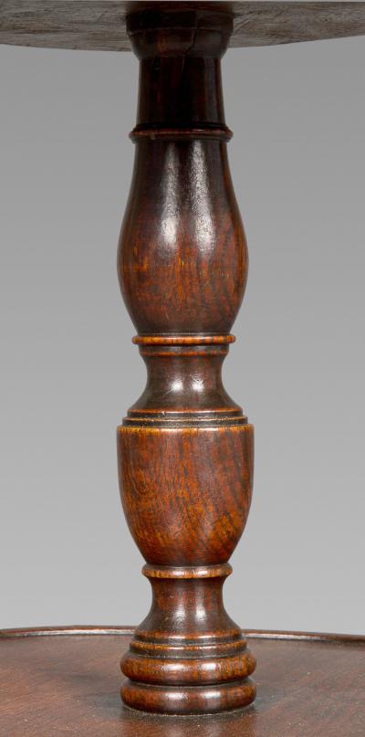 Interesting Georgian Oak Dumb waiter or Cricket Table