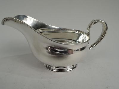 International Royal Danish Sterling Silver Gravy Boat on Stand