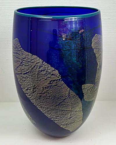 Ioan Nemtoi Modern Monumental Studio Art Glass Vase Bucharest Romania
