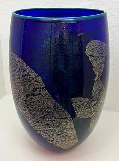 Ioan Nemtoi Modern Monumental Studio Art Glass Vase Bucharest Romania