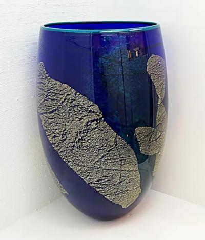 Ioan Nemtoi Modern Monumental Studio Art Glass Vase Bucharest Romania