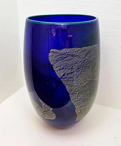 Ioan Nemtoi Modern Monumental Studio Art Glass Vase Bucharest Romania