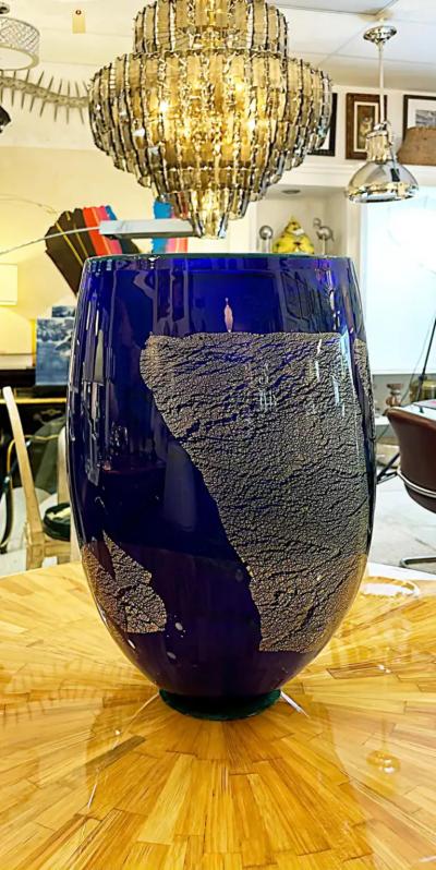Ioan Nemtoi Modern Monumental Studio Art Glass Vase Bucharest Romania