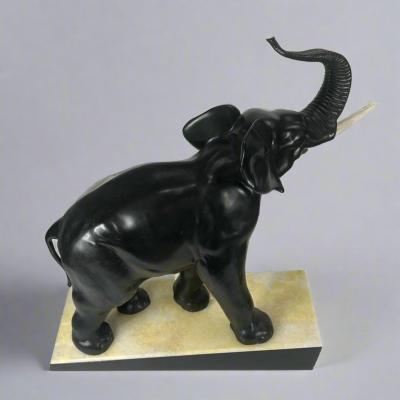 Ir n e Rochard Art Nouveau Period Ir n e Rochard Bronze Elephant Sculpture France circa 1920
