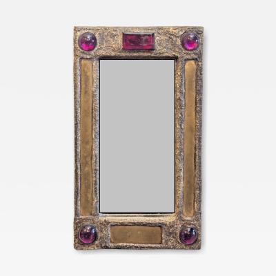 Irena Jaworska Irena Jaworska Brutalist Jewled Mirror
