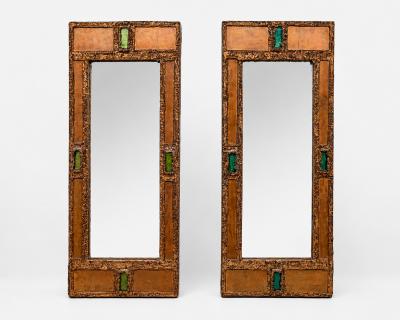 Irena Jaworska Pair of mirrors by Irena Jaworska Paris France circa 1960
