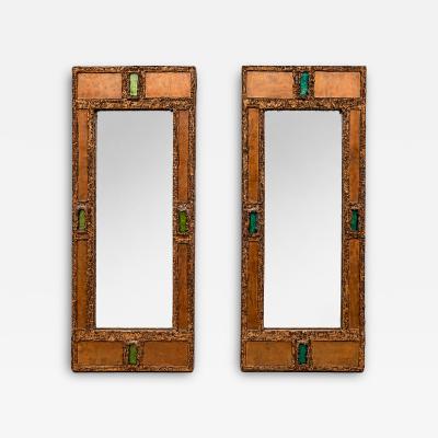 Irena Jaworska Pair of mirrors by Irena Jaworska Paris France circa 1960