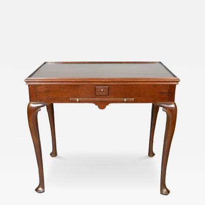 Irish George II Mahogany And Inlaid Games Table Antique