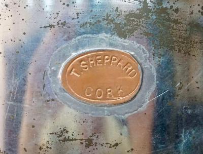 Irish George III Brass Bound Mahogany Peat or Turf Bucket c 1780