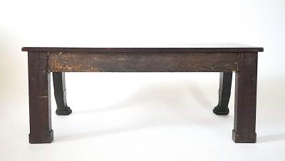 Irish George III Neoclassical Inlaid Mahogany Hall Bench circa 1805