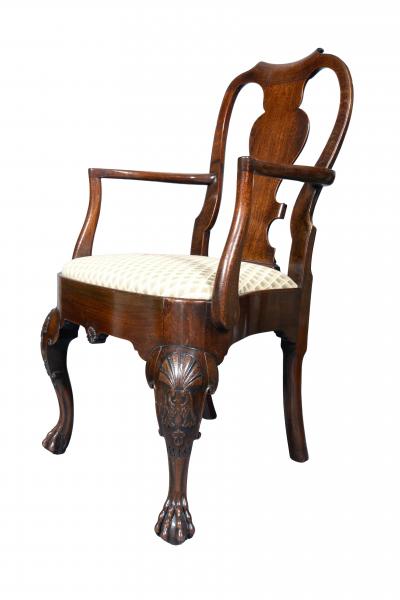 Irish Georgian Mahogany Armchair