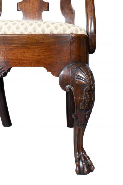 Irish Georgian Mahogany Armchair