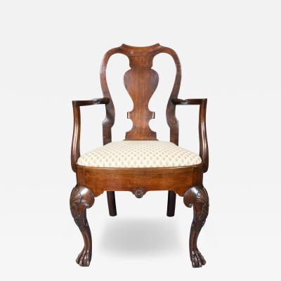 Irish Georgian Mahogany Armchair